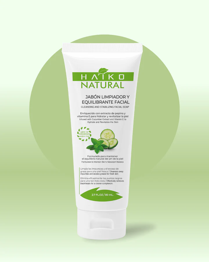 Skin care — Cleansing and balancing facial soap
